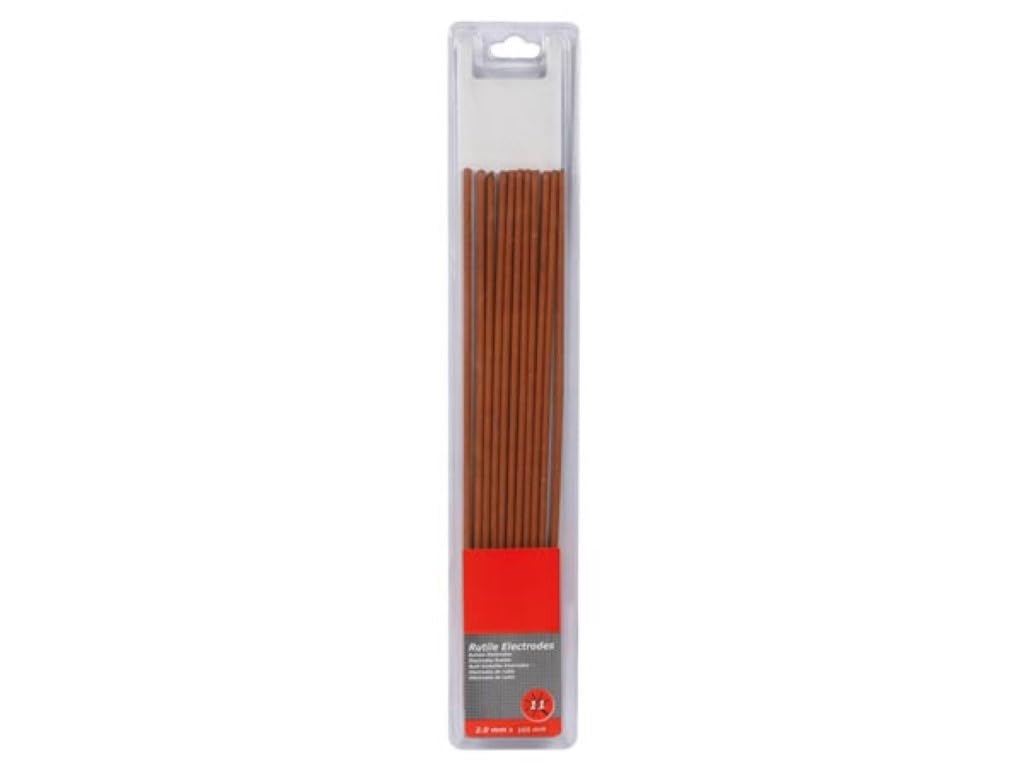 Toolland Elektrody spawalnicze ze stali nierdzewnej Ø2,0 x 250 mm, idealne do wszystkich pozycji spawania, 11 sztuk