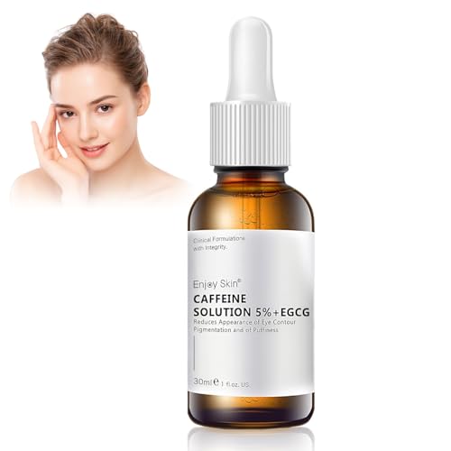 Caffeine Solution 5% + EGCG Koffein-Augenserum Koffein Augenserum Anti-Aging Augenserum gegen Augenringe und Geschwollene für Anti-Aging und Verblassen von Fältchen 30ml