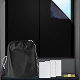HAMON Cortinas opacas portátiles, color negro