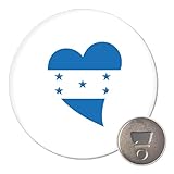Huuraa Magnet Honduras Flagge Herz 59mm Kühlschrankmagnet r& Flaschenöffner Geschenkidee