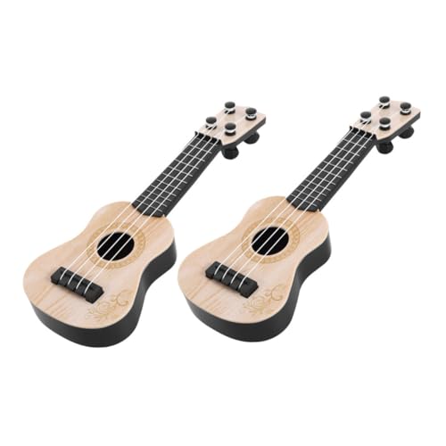 BESPORTBLE 2 Guitarras para Mini Ukelele De 4 Cuerdas Instrumento Musical Educativo para Pequeños Y Principiantes Diseño Ligero para Viajes Y Diversión Al Aire Libre