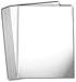 Hamilco White Glossy Cardstock Paper - 8 1/2 x 11" 80 lb Cover Card Stock - 50 Pack