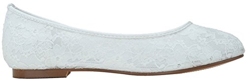 Chaussures de mariage plates dentelle femme blanc ballerines mariée confort 37 EU - 4