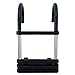 RecPro Marine Pontoon Boat Ladder Heavy Duty 316SS 4 Step Removable TELESCOPING Boarding Ladder SSL-B4B Polished