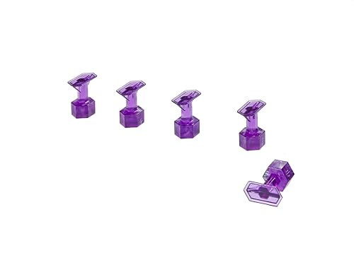 Image of Black Plague Crease Reaper Dead Center 10 mm x 20 mm Purple Hex Tabs (5 Tabs)