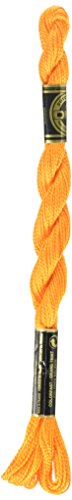 Hilo de algodón perlado DMC 115 5-741 color mandarina medio