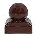Metal Fence Post Caps Round / Ball 75mm x 75mm Protector Cover Brown 12pc