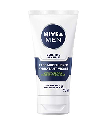 Nivea Men Sensitive Crema Idratante 6 X 75 Ml, Crema Viso Uomo Per Un Sollievo Immediato Dalle Irritazioni, Crema Idratante Viso Uomo 24H, Crema Uomo 