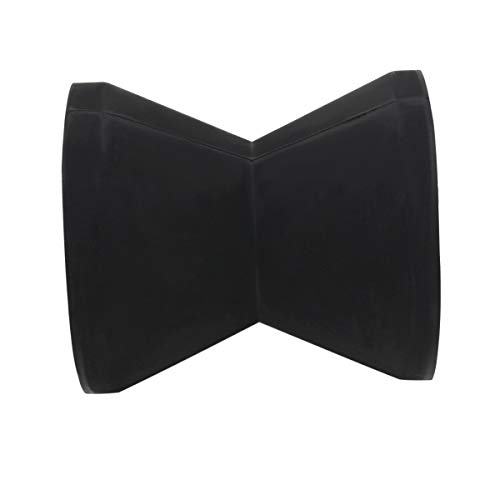 GHmarine Bow Stop Roller 4 Inch Mounting Width Boat Trailer Black Molded Rubber