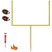 GoSports PRO Kick Challenge Field Goal Post Set with 4 Footballs and Kicking Tee | Life Sized Backyard Field Goal for Kids & Adults