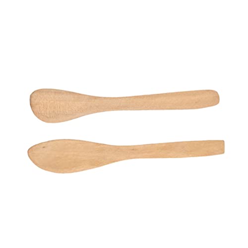 FOMIYES Japanese Style Natural Wood Bread Butter Knife Set 4 Pieces for Spread Jam Mustard Kitchen Tool