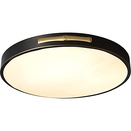 Chandelier de plafond haut de gamme aux lignes rondes noires