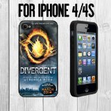 Divergent Custom made Case/Cover/skin FOR Apple iPhone 4/4S - Black - Rubber Case ( Ship From CA)