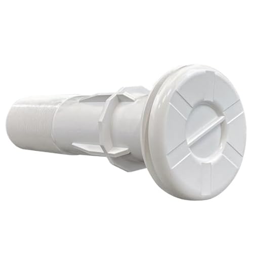 Generico Traversa a Parete da 250 mm con Presa Scopa GM-21 in ABS per Piscine costruite in CLS e con Rivestimento in Liner/PVC Armato. con Inserti in Ottone filettati.