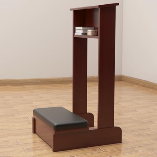 Taburete de oración para rodillas – Silla cómoda y duradera para el hogar y la iglesia, ideal para meditación y regalos religiosos
