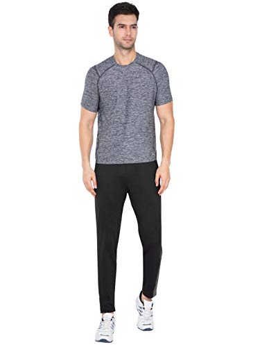 Image of Jockey SP16 Men's Soft Touch Microfiber Elastane Slim Fit Active Wear Trackpants with Side Pockets
