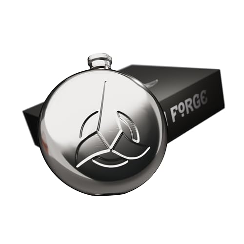 Flasque Star Trek™ Klingon sous licence officielle Star Trek Coffret cadeau avec 2 verres à shot en acier inoxydable de 30 ml et 1 entonnoir de remplissage