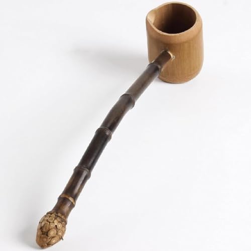 Zxyler 茶さじ・ティーメジャー 柄杓 竹製ヒシャク お手前用 お点前用 茶器 茶道具 柄杓 抹茶茶道専用 柄杓 茶道 茶碗用