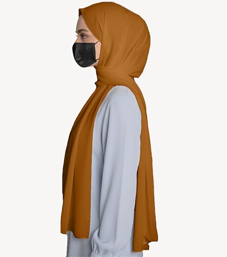 Image of Premium Georgette Hijab for Women, Lightweight and Breathable | 180x70 cm