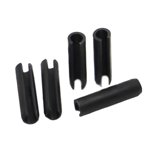 Pasador de tensión de posicionamiento cilíndrico de chaveta elástica de Acero Negro(10mm,M5)
