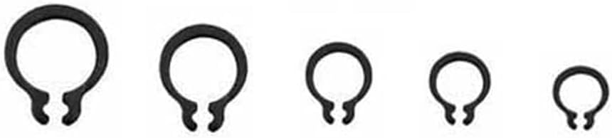 External Circlip C-Type Retaining Ring, 25pcs M3-M9 Circlip Set External Retaining E-Type Clip Lock Ring Assortment Holes Shaft Washer(6mm)