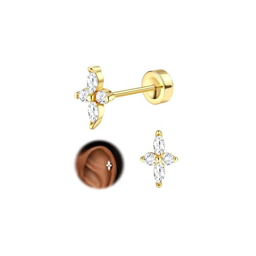 Morfetto Helix Piercings Chirurgenstahl Gold 16G -...