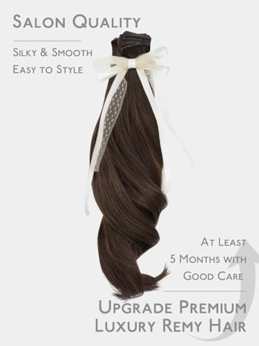 Image of WENNALIFE Genius Tape in Hair Extensions Human Hair, Invisible Tape in
