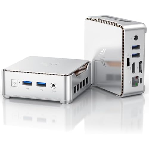 KAMRUI Essenx E2 Mini PC, 8GB DDR4 256GB SSD Small Computers, Twin Lake N150 Desktop PC(Beat N97/ N95, up to 3.6GHz) Gigabit Dual 4K,WiFi,BT Office/Home/Business N150/8+256GB