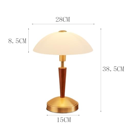 Lampe rétro américaine bois massif intensité variable pour bureau