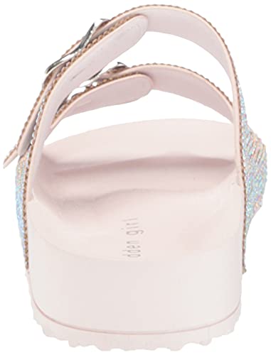 Madden Girl Women's Teddy Slide Sandal, Blush Multi, 7 #TOP30
