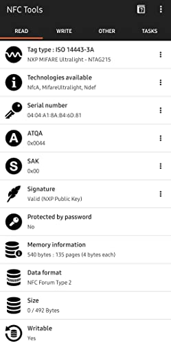 NTAG215 Pegatinas NFC de 25 mm para aplicaciones móviles Android e iOS 7