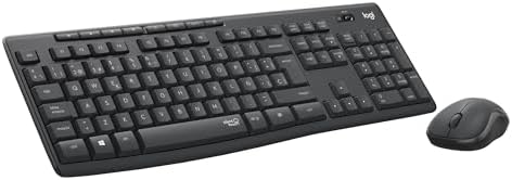 Logitech MK295 Silent Wireless Keyboard and Mouse Combination wit...