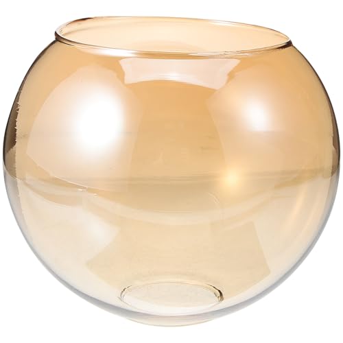 Hoement Paralume di Ricambio per Lampadario Paralume in Vetro 15 CM Attacco E27 Design Sferico per Lampade da Terra e Lampadari [1 Pezzo]