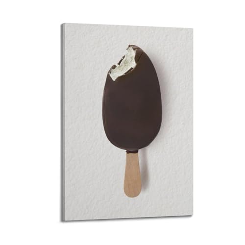 Impression sur toile chocolat mordu pour cuisine moderne WIZIGM