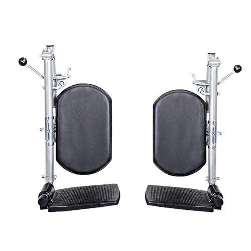Repose-jambes universel pour fauteuil roulant réglable 43 cm et inclinable 90-180° (la paire)