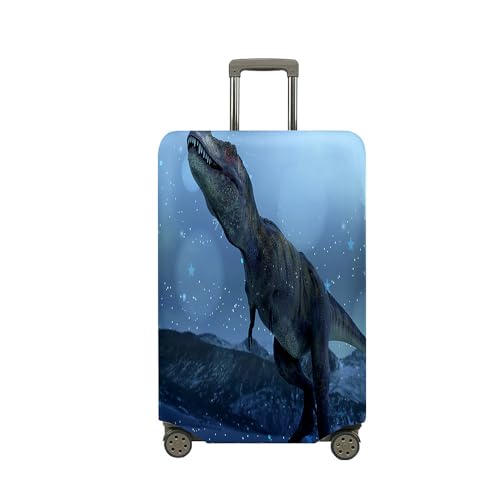 Mateju Cubierta de Equipaje, Funda Maleta 18-32 Pulgadas, Funda de Maleta con Cremallera, Lavable Dinosaurio de Dibujos Animados 3D Cubierta de Equipaje Protectora (Gigante,M)