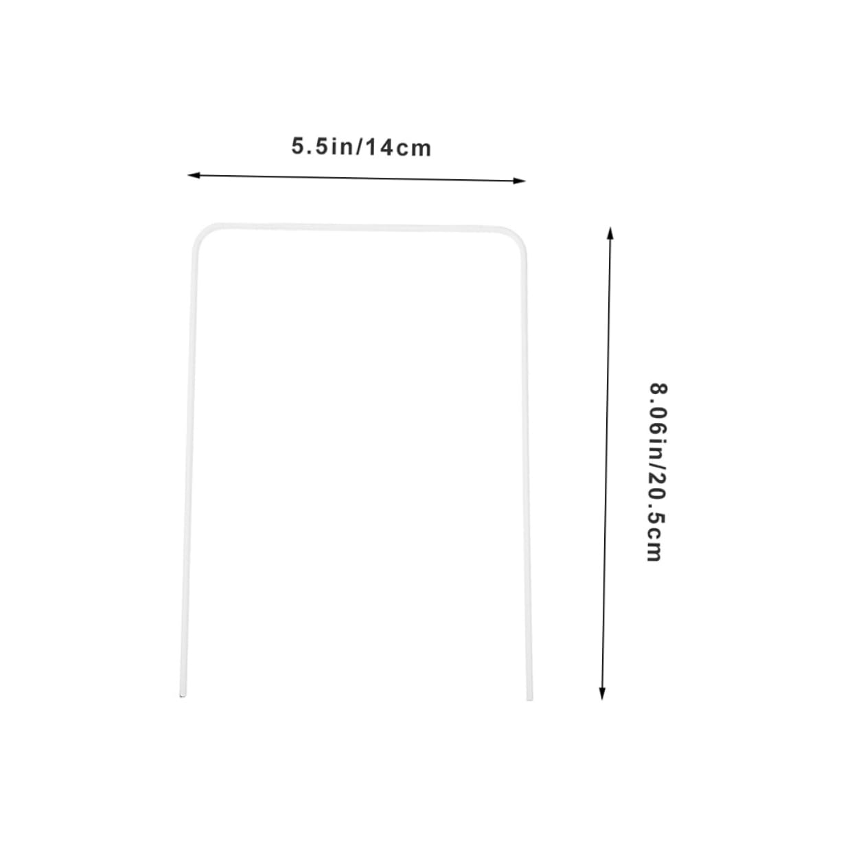 BESPORTBLE 4 Pack Croquet Wickets White Replacement Parts for Standard Size Hoops Easy to Install