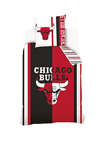 Sahinler NBA - Housse De Couette Chicago Bulls - Rouge - 100% Coton
