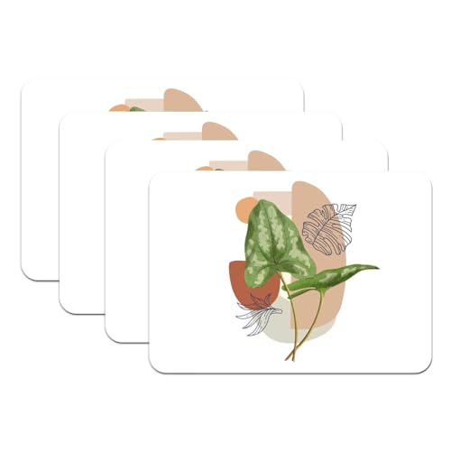 Set de table philodendron grand format lavable antiderapant - 2