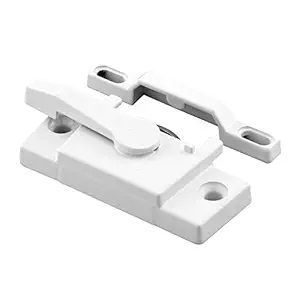 Prime-Line Products F 2744 Sash Lock, Diecast Construction, White Powder Coat, Used on Single & Double Hung Windows