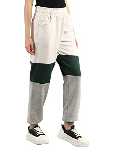 Image of CHKOKKO Women High Rise Gym Wear Sports Fitness Relaxed Track Pant