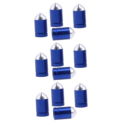 FAVOMOTO 12pcs Tapas de Válvula para Neumáticos de Bicicleta en Aleación de Aluminio Anodizado para Montaña, Previene Suciedad y Lluvia, Fácil Instalación, Decoración para Neumáticos