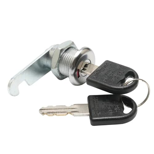 Serrure de classeur MA118 à came cylindre en fer avec écrou 16mm - 8