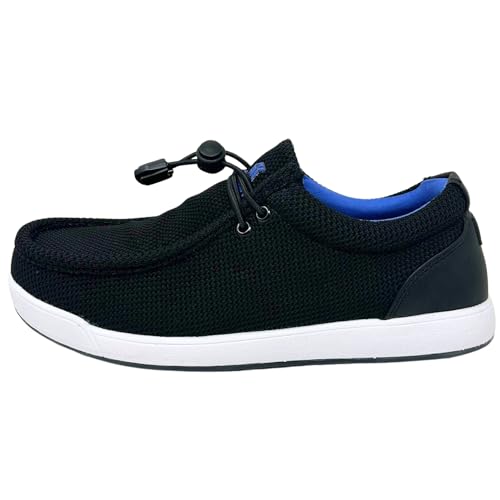 Image of SKONI Men's G2 Waterproof Slip On Golf Shoe (Black /Royal, 10)