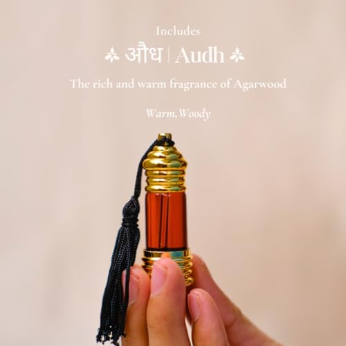 Image of Combination pack of Maati (Petrichor), Motiya (Jasmine) and Audh (Agarwood) (3ml)