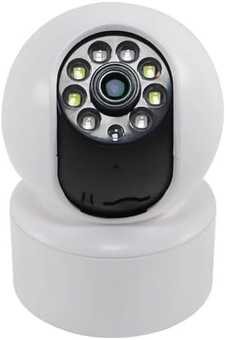 KeemoSellz Home Security Camera Degree 1080p Quality 360 Rotational Views, Night Vision, SD Storage, Top Notch Security Camera Ensuring Safety (White)
