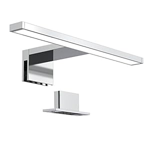 Led-spiegellamp I badkamerlamp I make-upverlichting I badkamer I kastlamp I opbouwlamp I kastverlichting I klemlamp I neutraal wit I 230 V I IP44 I productlengte: 300 mm.