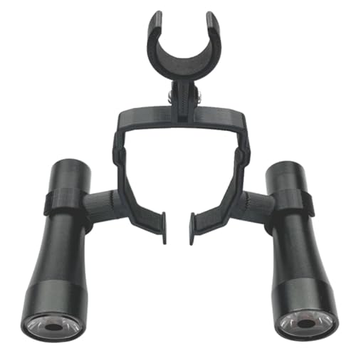Soporte de ángulo de irradiación ajustable negro para linternas de 18 a 27 mm