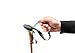 LEKI Sherpa Aluminum Adjustable Lightweight Ski Poles for Backcountry Skiing & Snowboarding - Dark Anthracite-Copper-Neonyellow - 110-145 cm