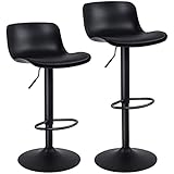 【MULTIFUNCIONAL】 La altura del asiento es ajustable de 55 a 80 cm y se adapta a todas las alturas de los mostradores. El taburete de la barra se puede girar libremente 360 ​​° y puede relajar los pies en un cómodo reposapiés. Capacidad de carga: 136kgs.